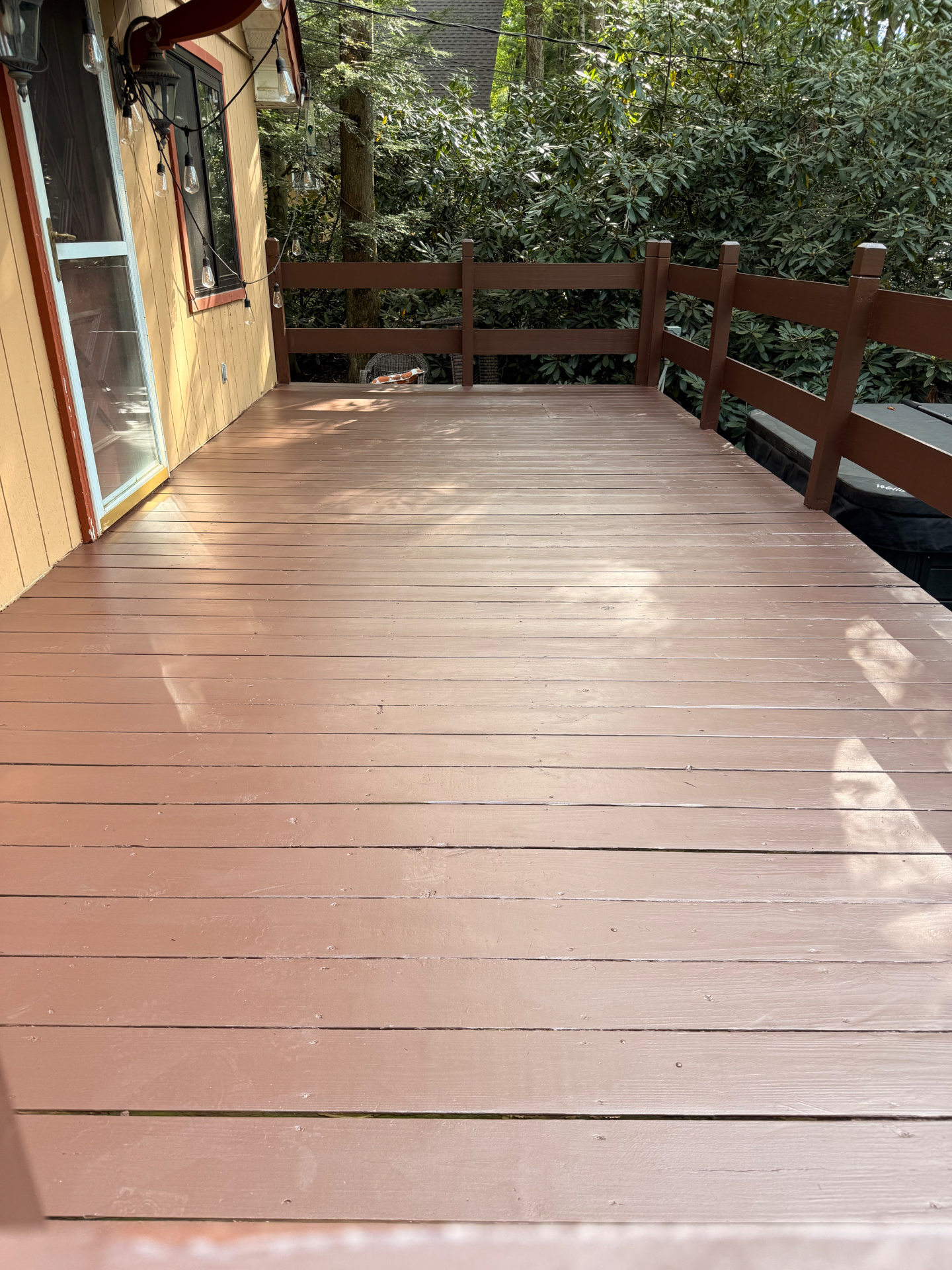 Finished deck restoration and repaired stairs in Pocono Pines, PA